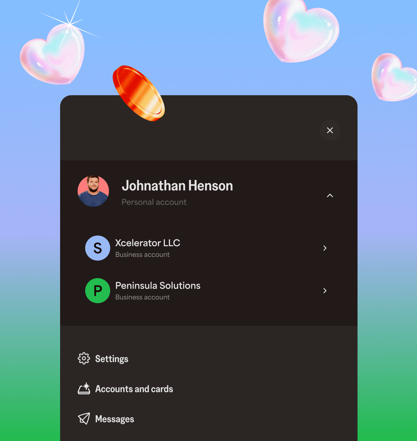 account switcher