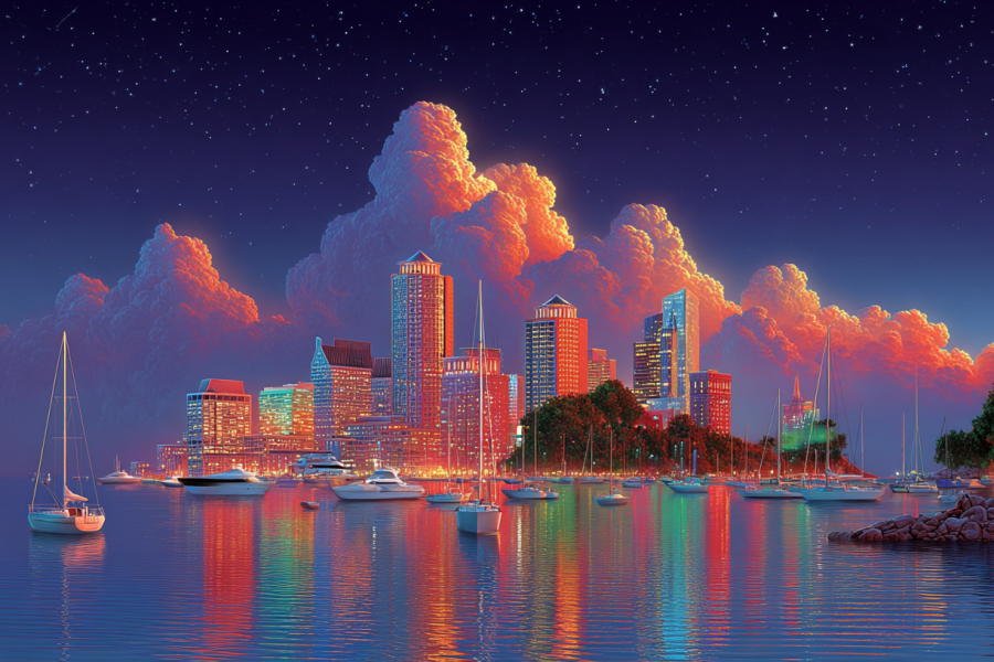 fluzdesign boston skyline Soft digital painting airbrushed te 9fedc51c 0582 4d95 9ce3 6796c282bd79 1