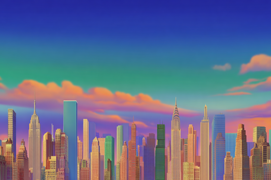fluzdesign nyc skyline with negative space Soft digital paint 5f9e1741 a0c5 4d5c ae0d b04a0c2982da 1